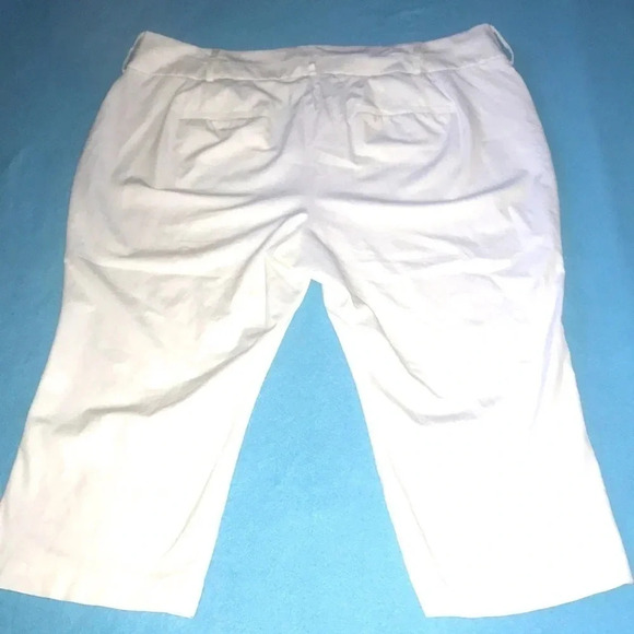 LANE Bryant Capri pants 4 Season Collection white stretchy NEW condition size 24 - Picture 3 of 8
